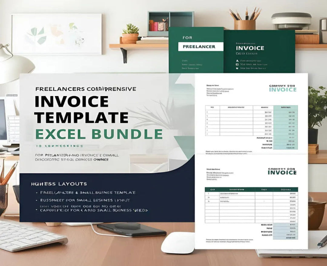 Professional Invoice Excel Template Bundle