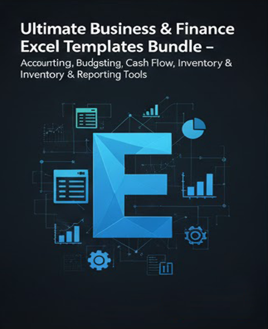 Ultimate Business & Finance Excel Templates Bundle: Accounting, Budgeting, Cash Flow, Inventory & Reporting Tools