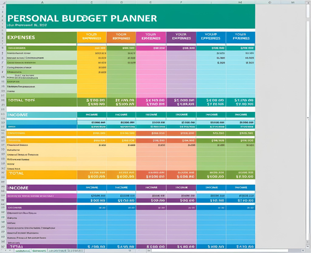 Bundle Of Personal Excel Budget Planner– Manage Your Finances, Set Milestones