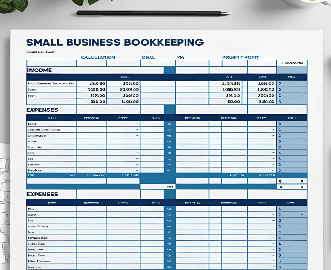 Small Business Bookkeeping Excel Planner-Effortless finance management