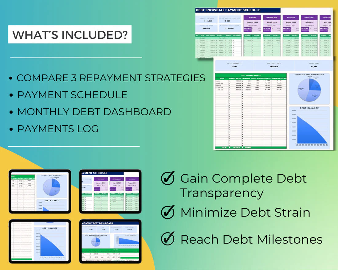 Smart Excel Debt Payment Tracker – Take Control of Your Finances