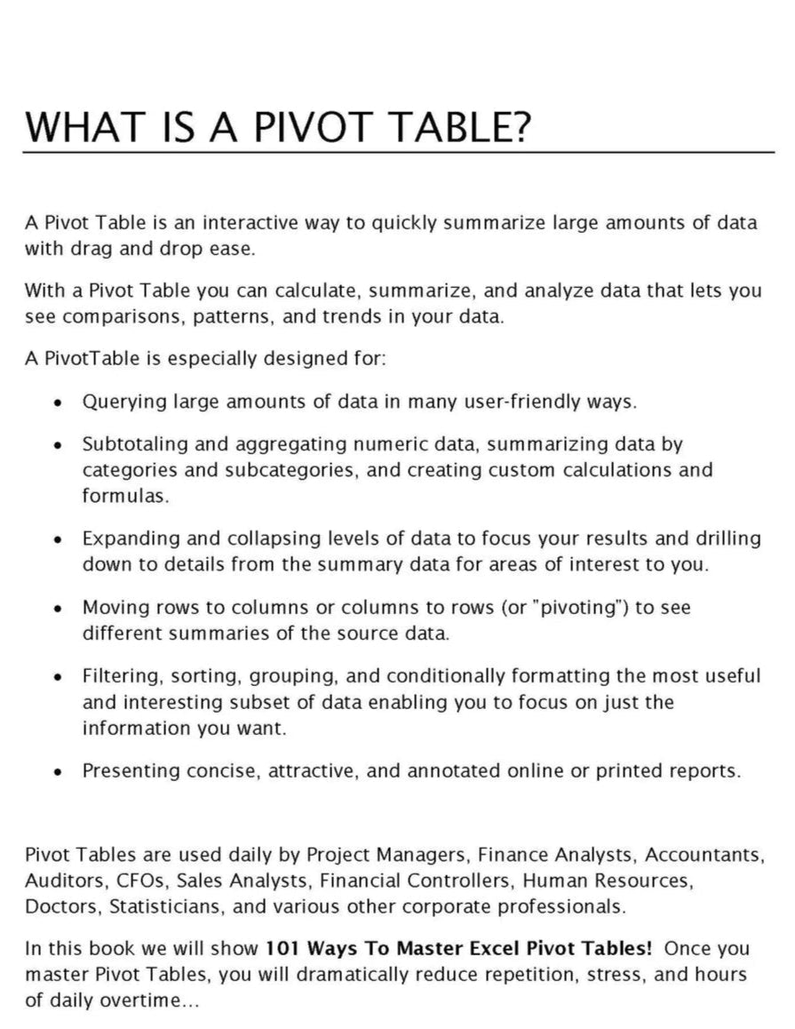 Expert Compilation Tips to Master Excel Pivot Tables– Study Course
