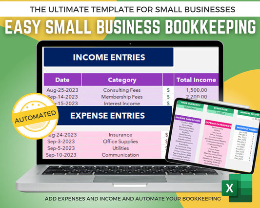 Ultimate Small Business Bookkeeping Tracker!