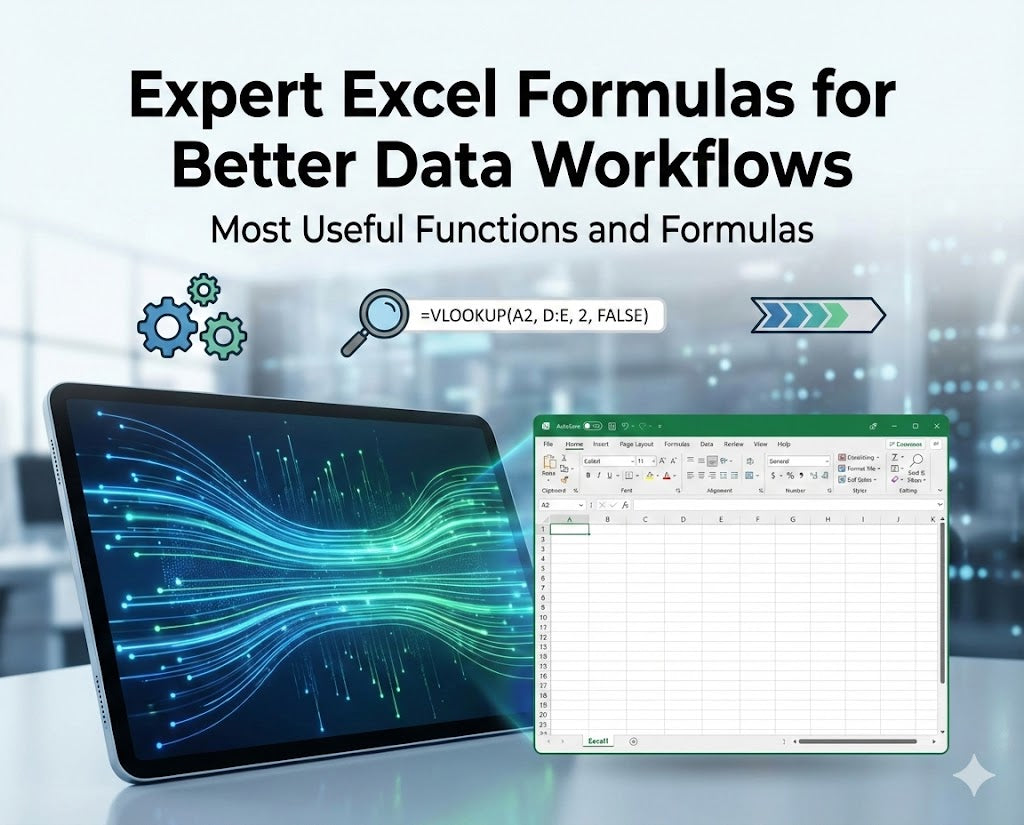 Expert Excel Formulas For Better Data Workflows -e Book