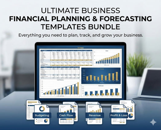 Ultimate Business Financial Planning & Forecasting Templates Bundle