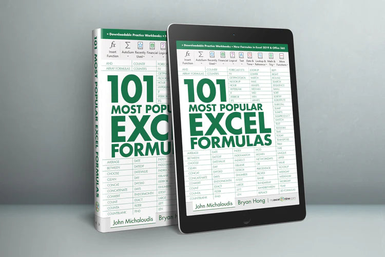 101 Most Popular Excel Formulas E-Book