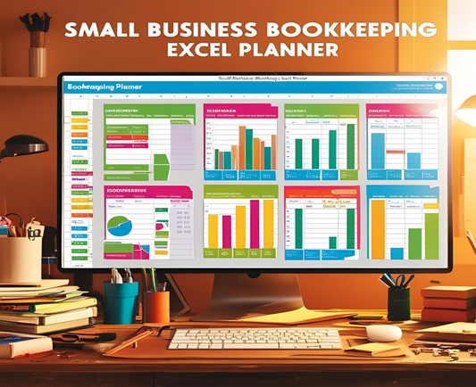 Small Business Bookkeeping Excel Planner-Effortless finance management