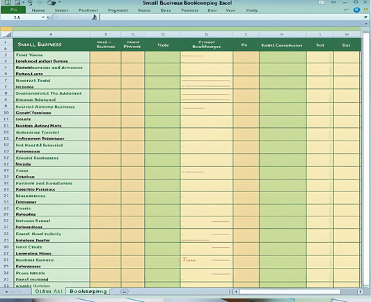Small Business Bookkeeping Excel Planner-Effortless finance management