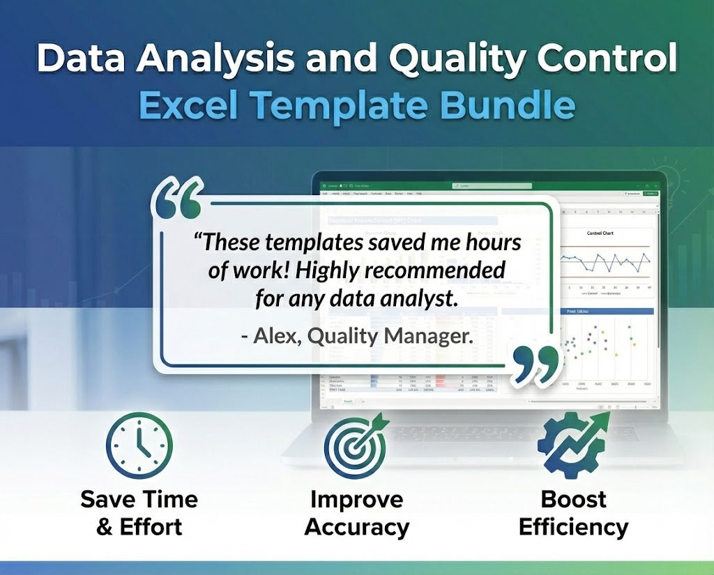 Excel Template Collection for Data Analysis and Quality Control Management
