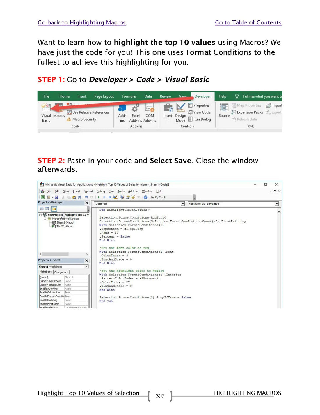 101 Ready To Use Excel Macros E-Book